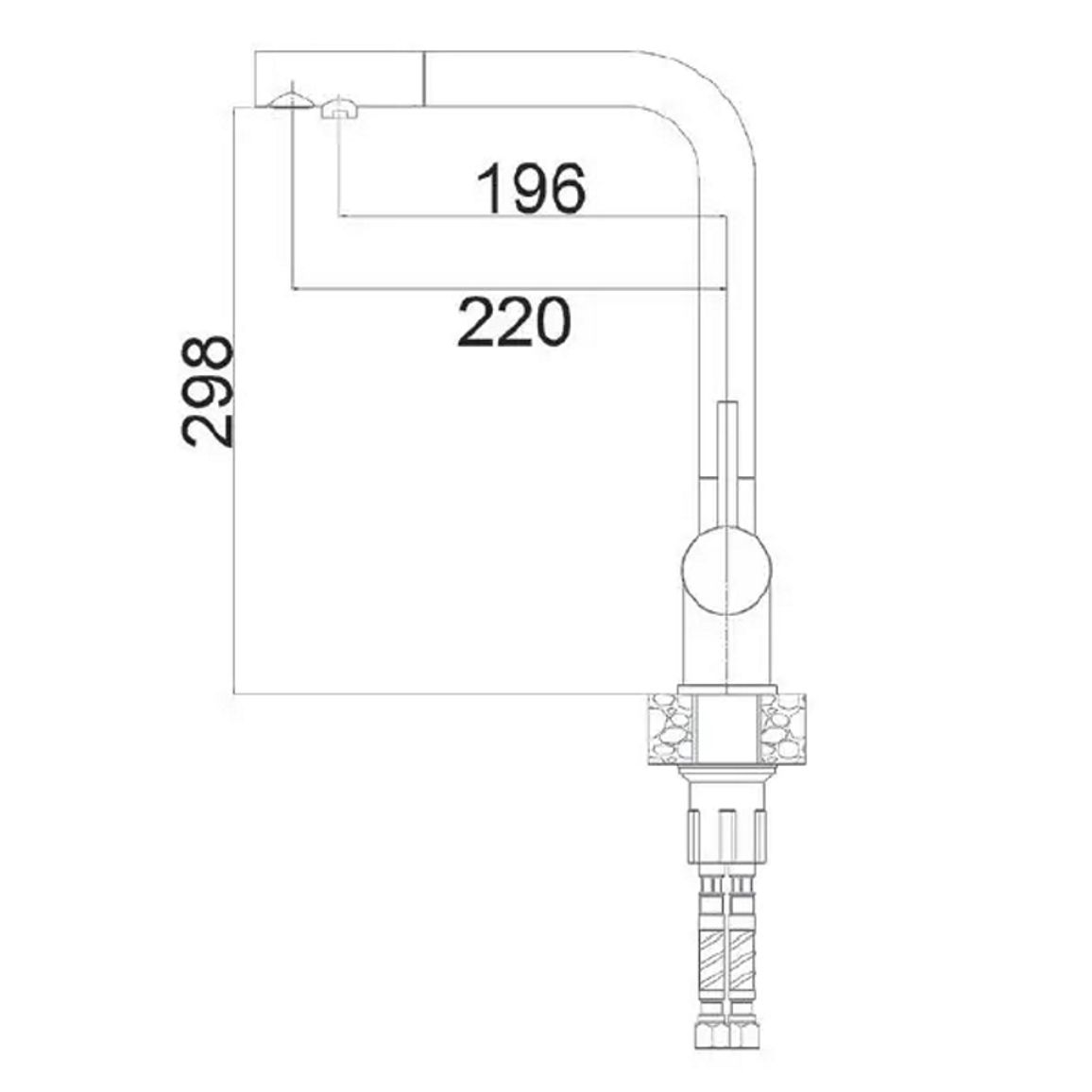 Змішувач графіт FKM 3140 Fabiano Змішувач графіт FKM 3140 Fabiano