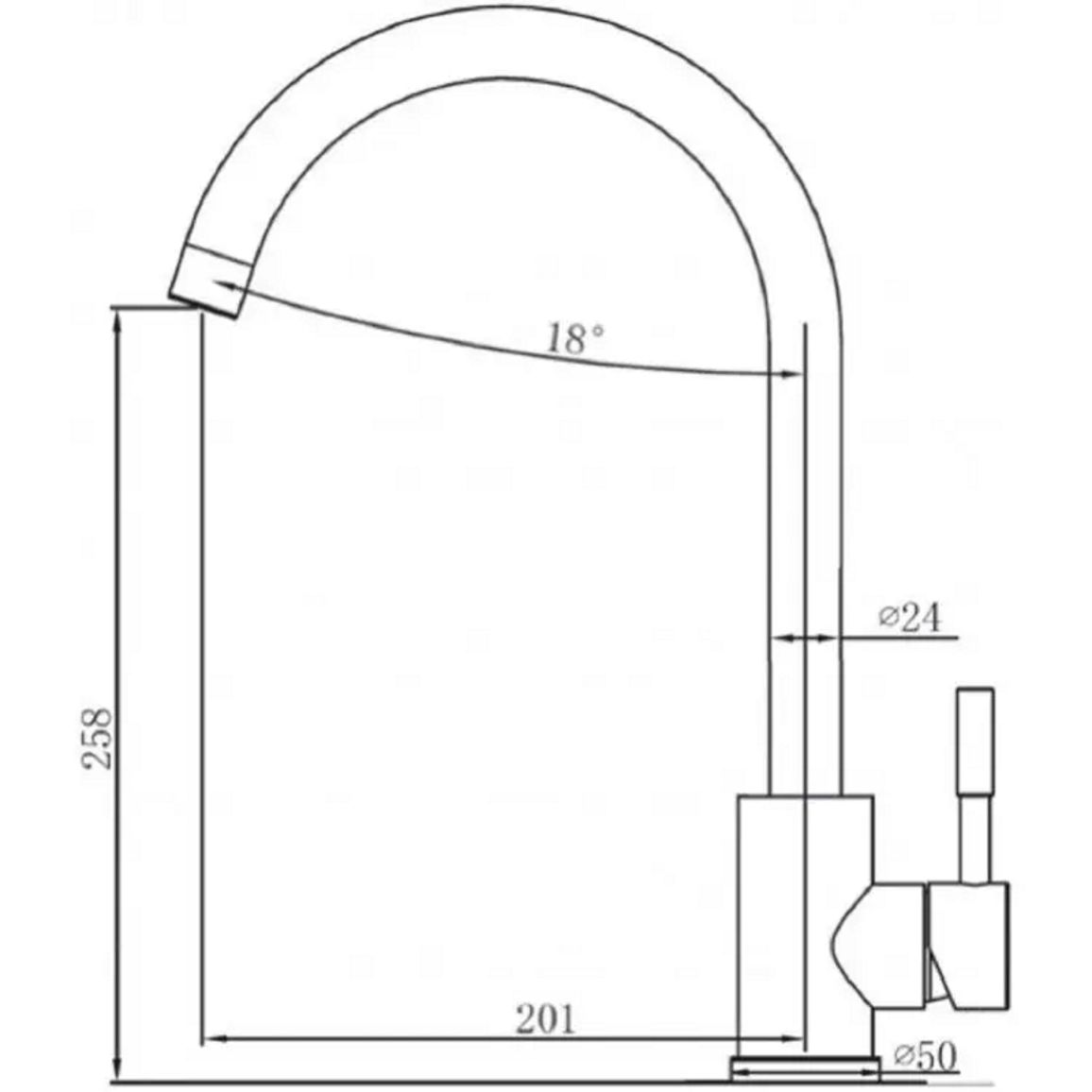 Смеситель антрацит SKF 850 Fabiano
