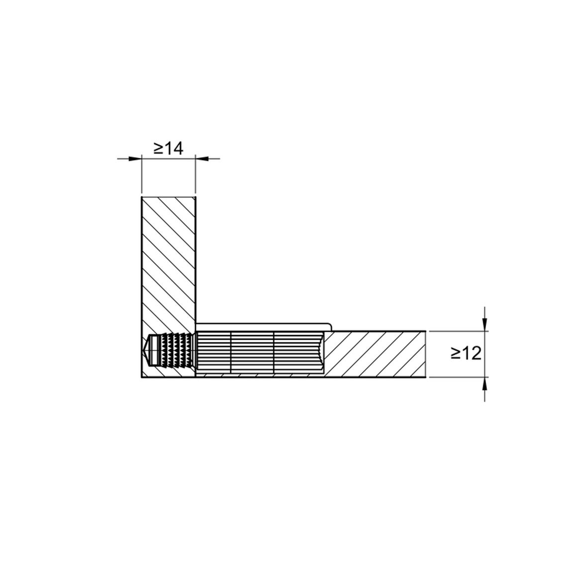 Комплект стяжки Cabineo 8 М6 для плит 14-16мм, белый, Lamello