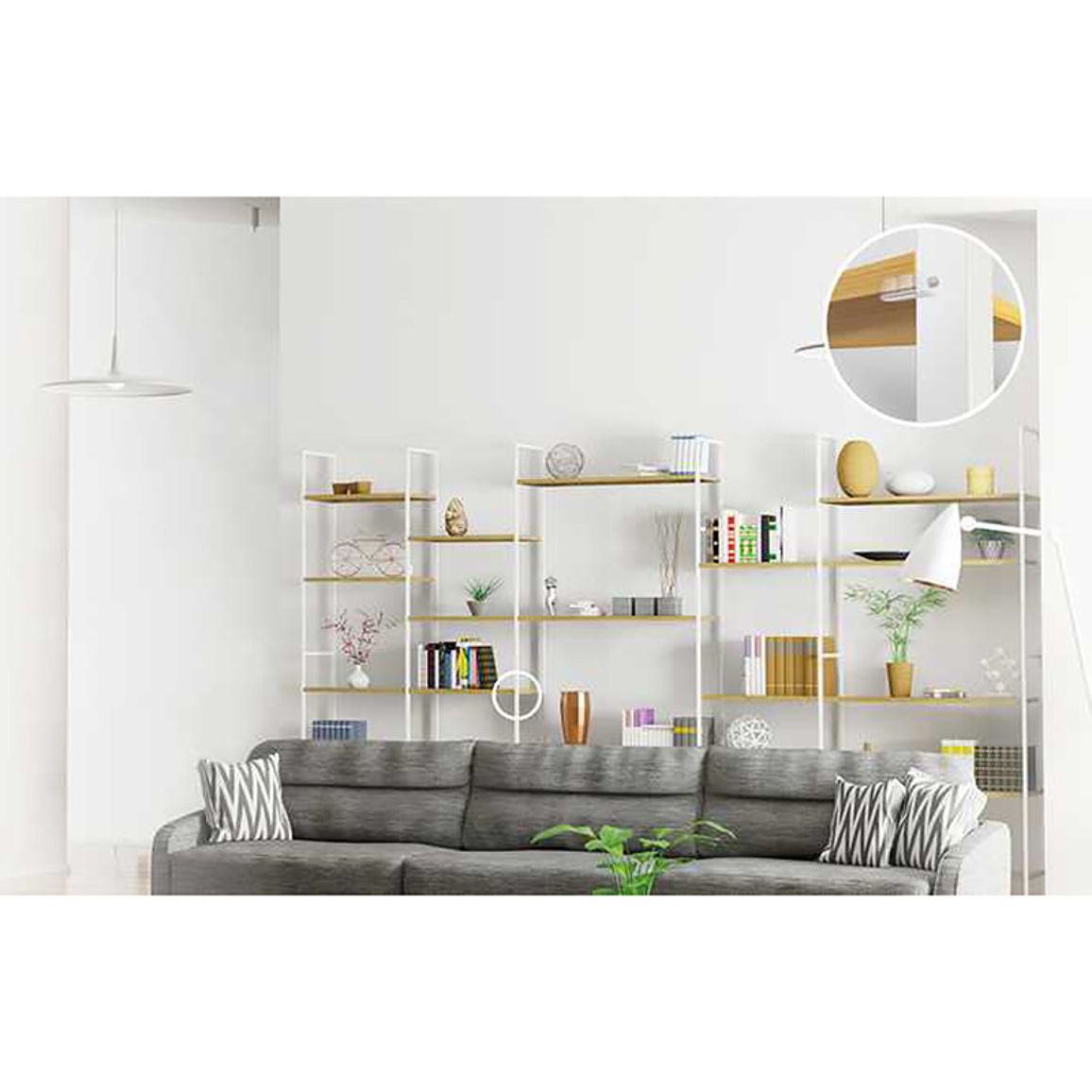 Комплект стяжки Cabineo 8 М6 для плит 17-25мм, белый, Lamello