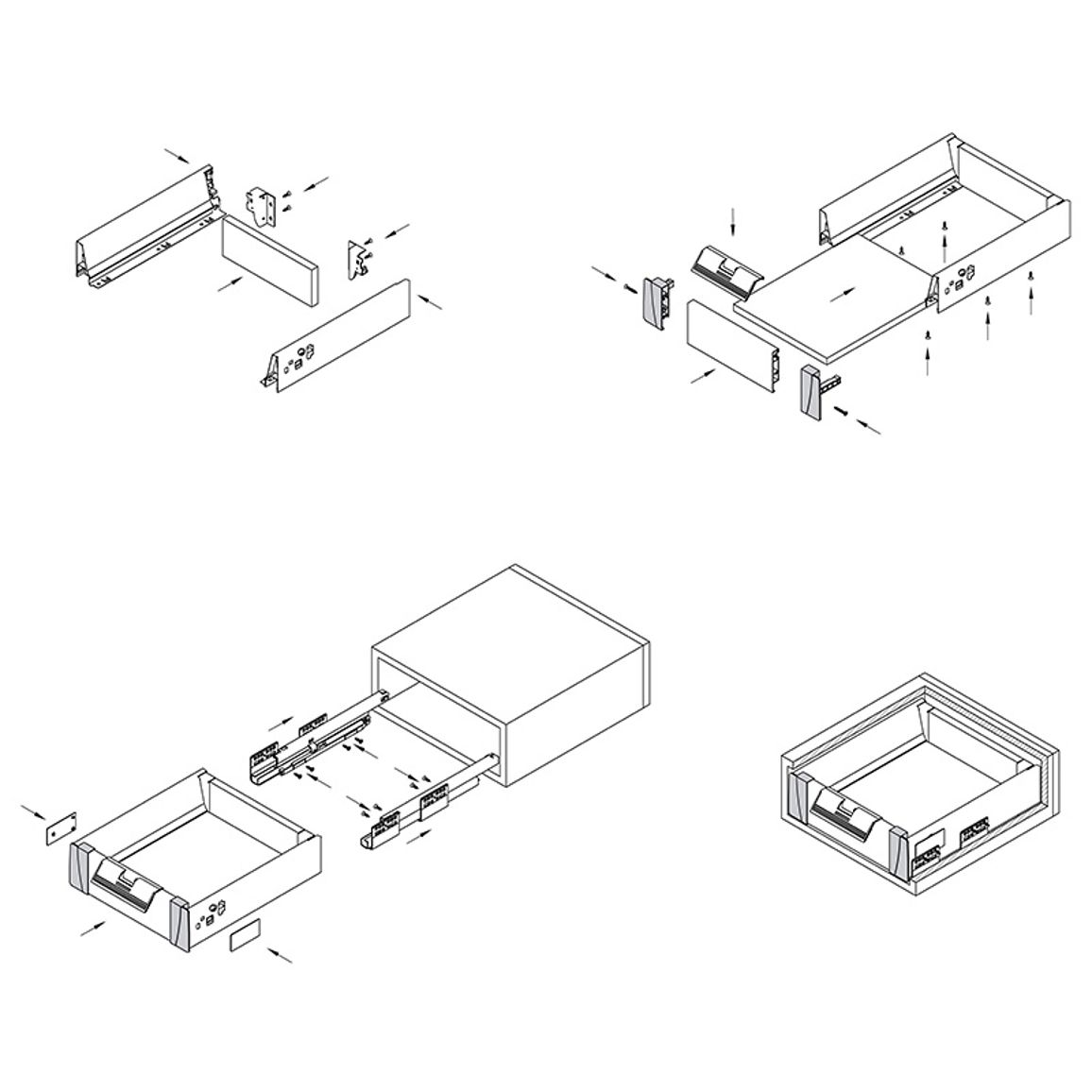 К-кт. креплений передней панели  Muller Box H-84
