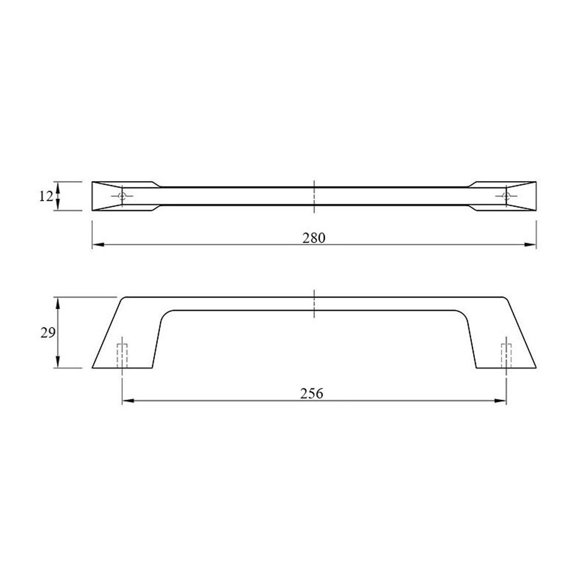 Ручка мебельная ST03 256 белый Ручка мебельная ST03 256 белый