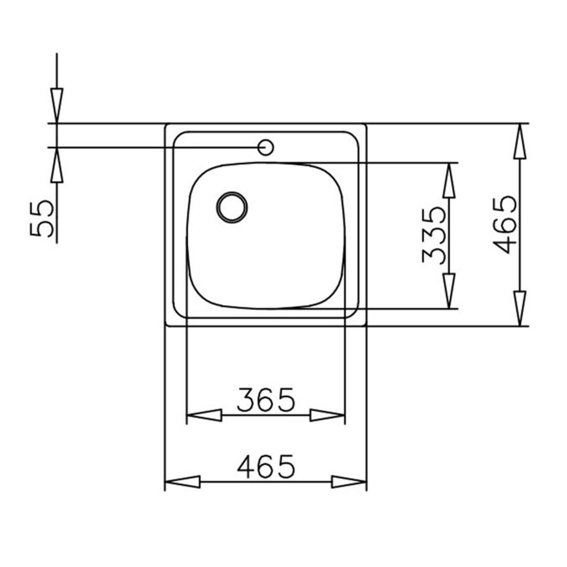 Мийка UNIVERSAL 465.465 1B нерж. сталь матова Teka (40109613) Мийка UNIVERSAL 465.465 1B нерж. сталь матова Teka (40109613)