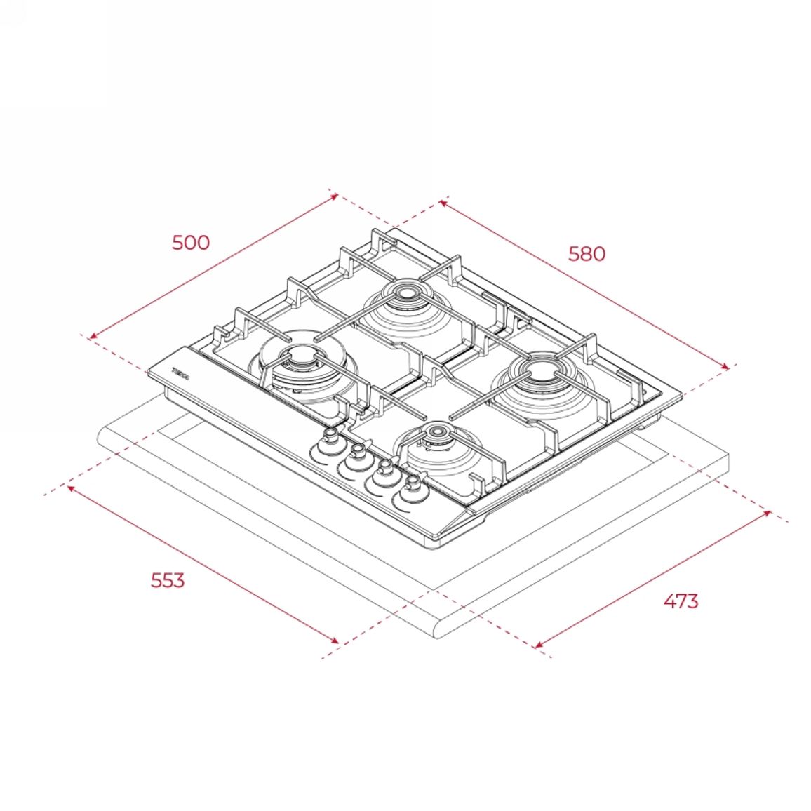 Газовая поверхность GSC 64320 VN Teka (112610059) Газовая поверхность GSC 64320 VN Teka (112610059)