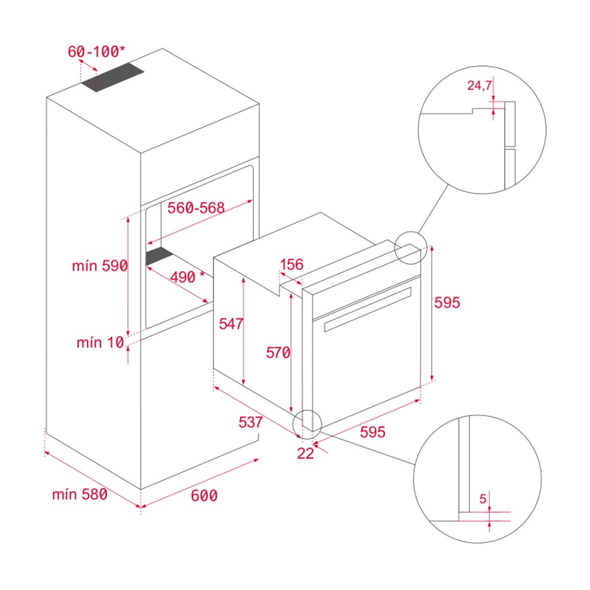 Духова шафа HLB 8400 BK Teka (111000005)