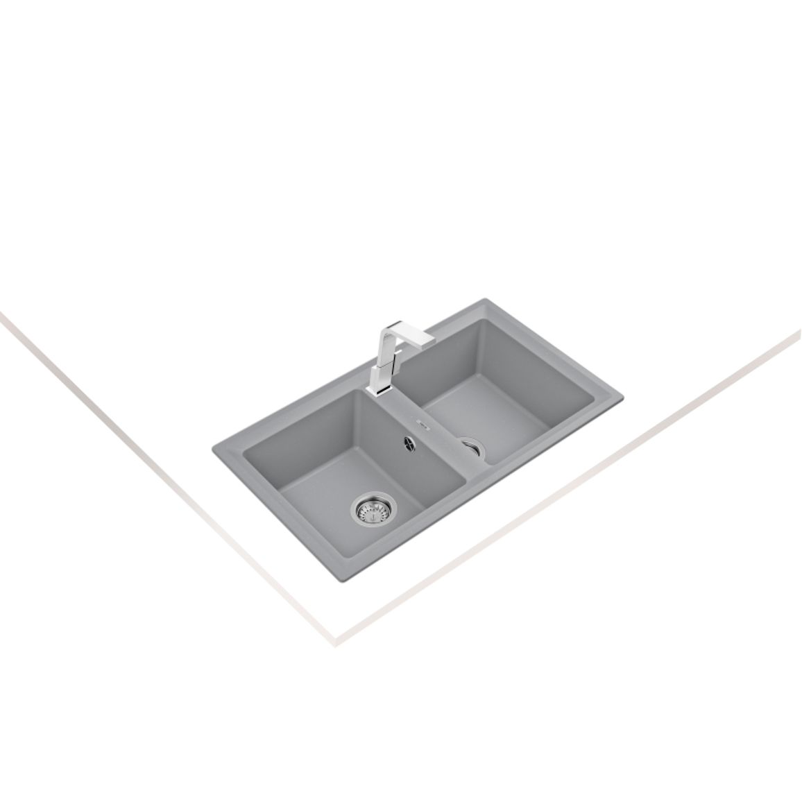 Мойка STONE 90 B-TG 2B Tegranit серый металлик Teka (115260007) Мойка STONE 90 B-TG 2B Tegranit серый металлик Teka (115260007)
