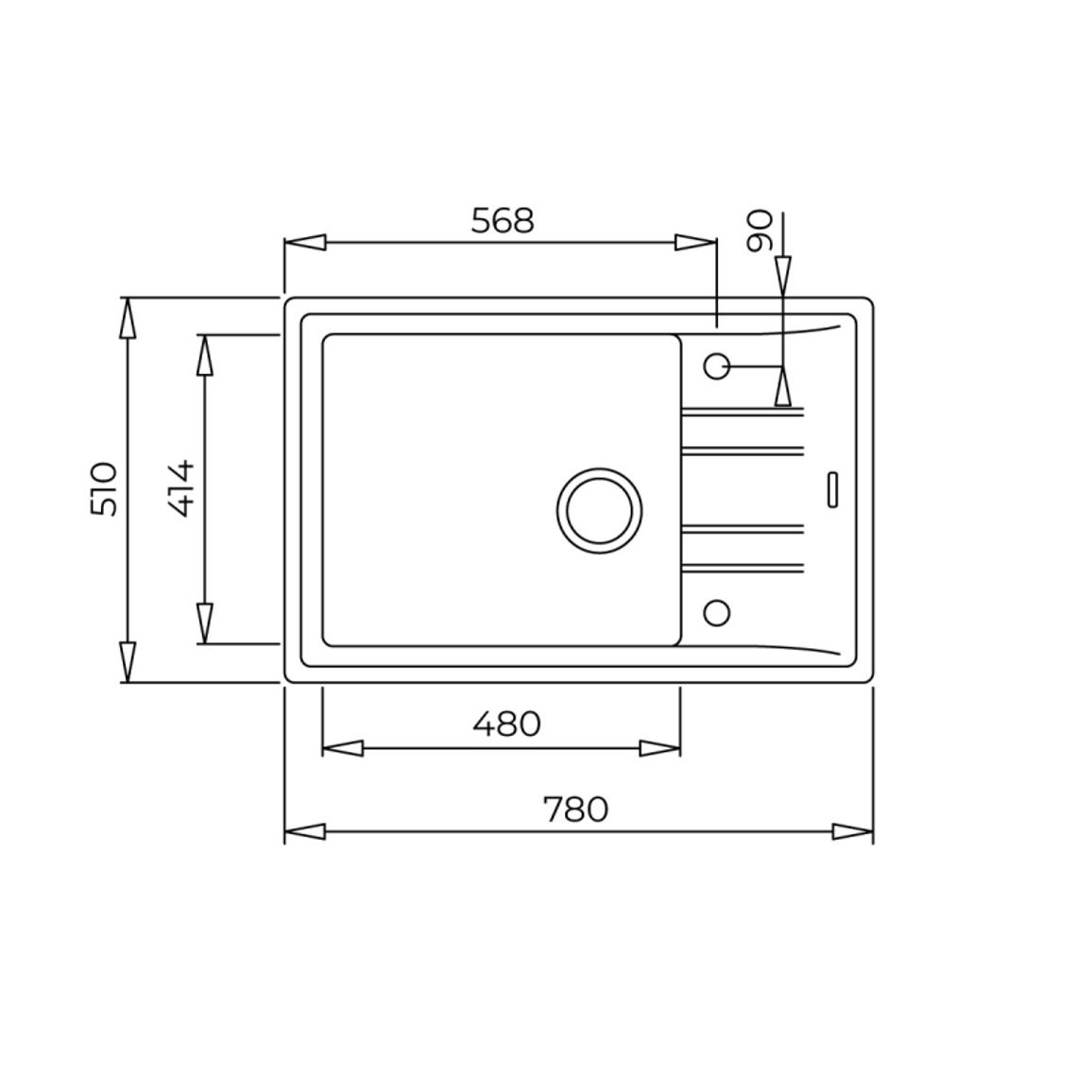 Мойка STONE 60 S-TG 1B 1D Tegranit белый Teka (115330033) Мойка STONE 60 S-TG 1B 1D Tegranit белый Teka (115330033)