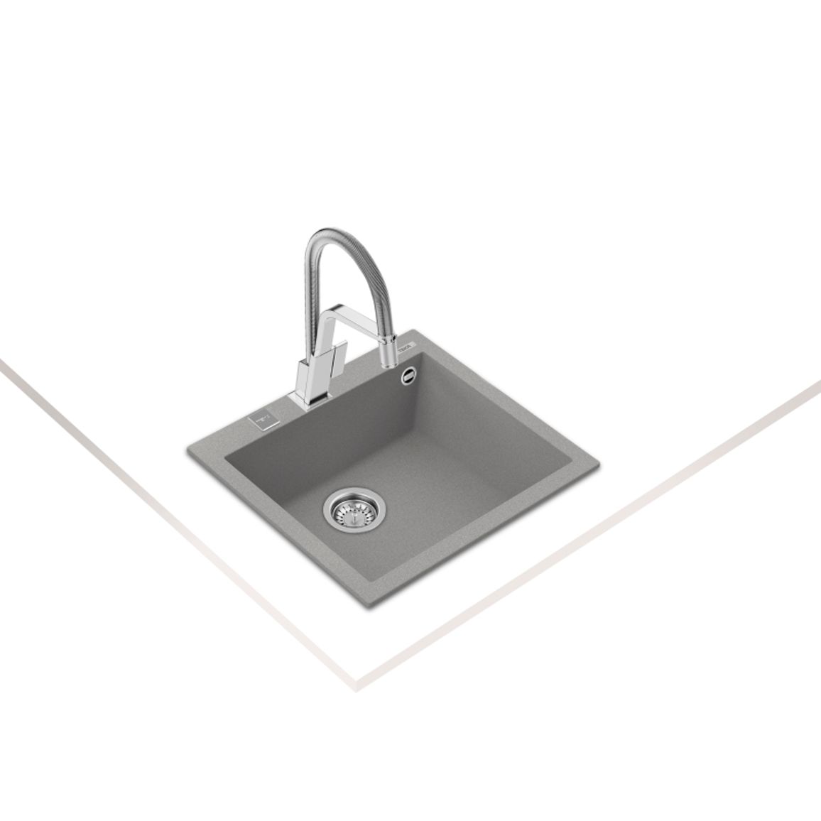 Мойка FORSQUARE 50.40 TG Tegranit серый Teka (115230006) Мойка FORSQUARE 50.40 TG Tegranit серый Teka (115230006)