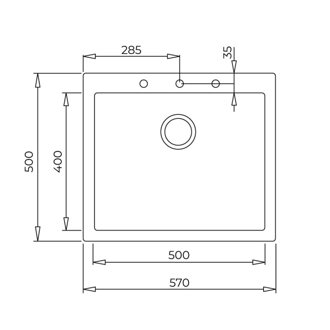 Мойка FORSQUARE 50.40 TG Tegranit серый Teka (115230006) Мойка FORSQUARE 50.40 TG Tegranit серый Teka (115230006)
