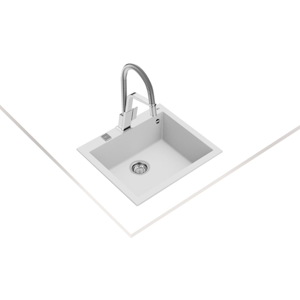 Мойка FORSQUARE 50.40 TG Tegranit ультра белый Teka (115230009) Мойка FORSQUARE 50.40 TG Tegranit ультра белый Teka (115230009)