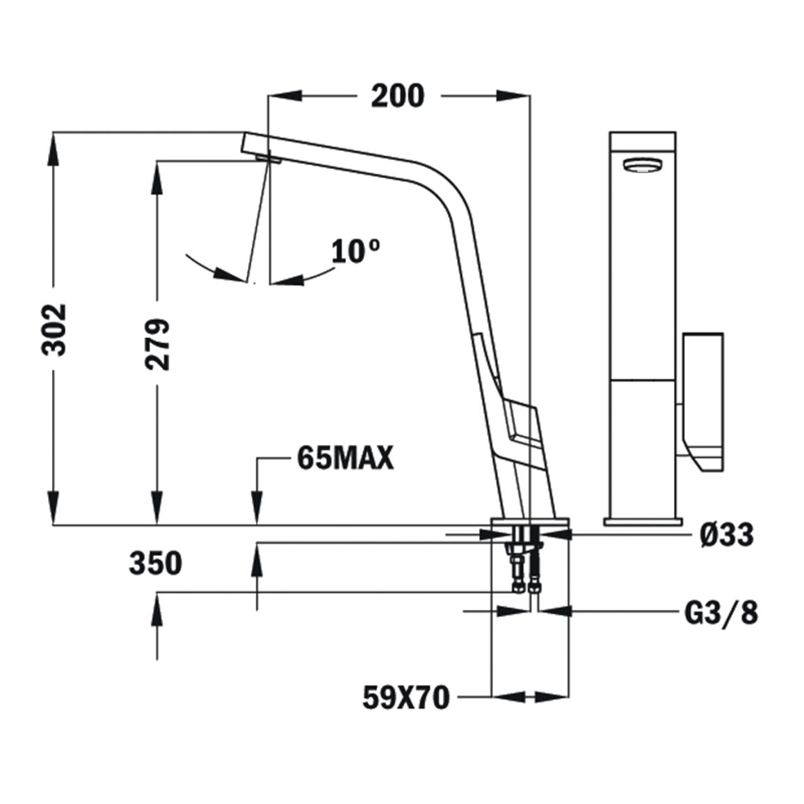 Смеситель IC 915 (Icon H) Black ультрачерный Teka (33915020N) Смеситель IC 915 (Icon H) Black ультрачерный Teka (33915020N)