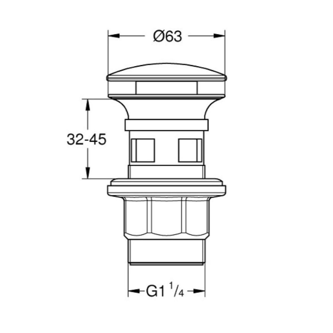 Донний клапан Grohe (40824000) Донний клапан Grohe (40824000)