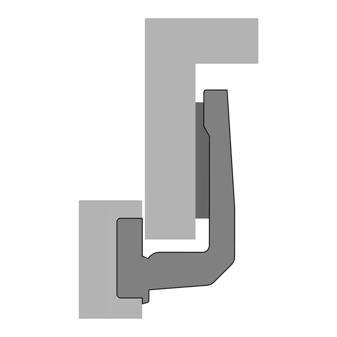 Петля Clip-on, 95°, Intermat 9936, накладная, никель (9044844) Hettich Петля Clip-on, 95°, Intermat 9936, накладная, никель (9044844) Hettich