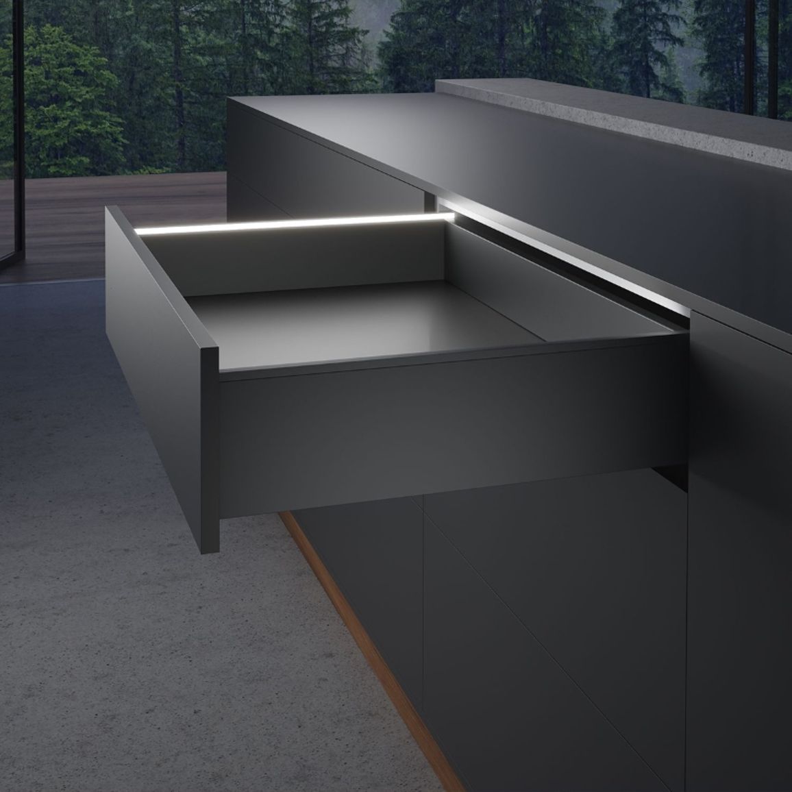 AvanTech YOU Illumination світловий модуль антрацит L 350 (9326924) Hettich