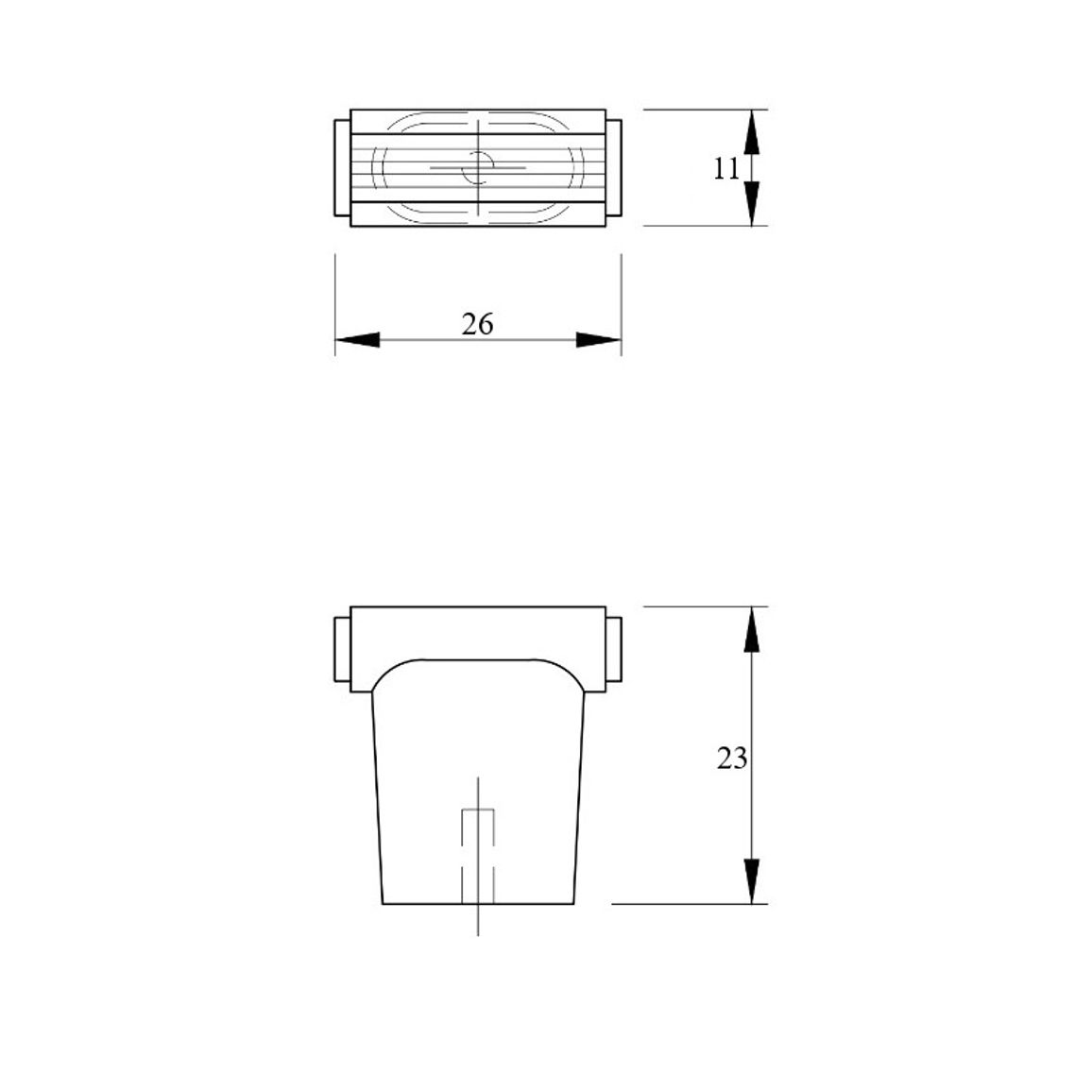 Ручка Marella M 24252.01.026 FENIX 0032 Кос Белый Ручка Marella M 24252.01.026 FENIX 0032 Кос Белый