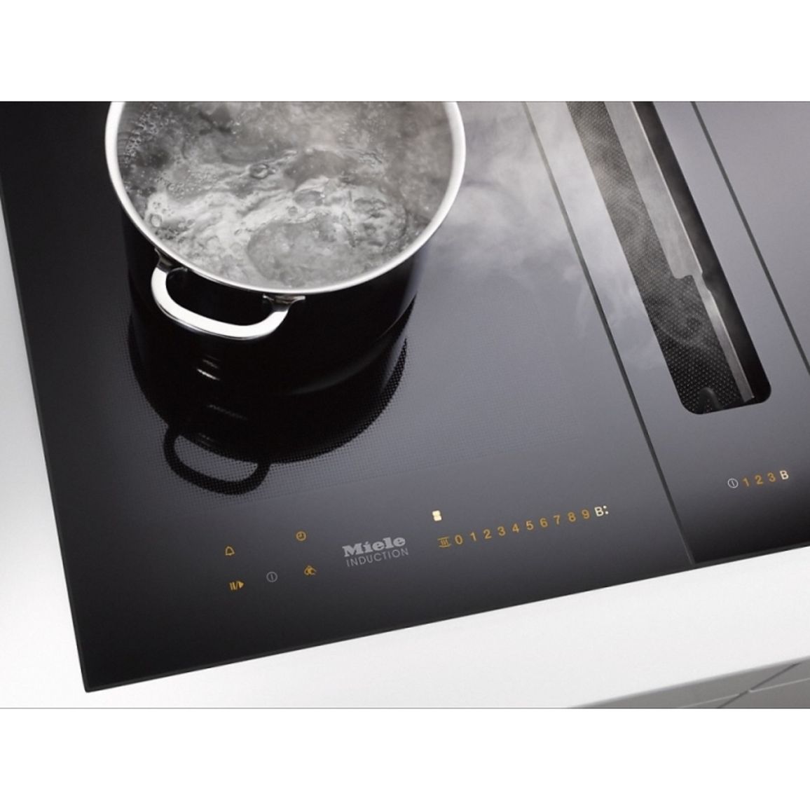 Индукционная варочная поверхность (2 зоны) CS 7612 FL черный Miele Индукционная варочная поверхность (2 зоны) CS 7612 FL черный Miele