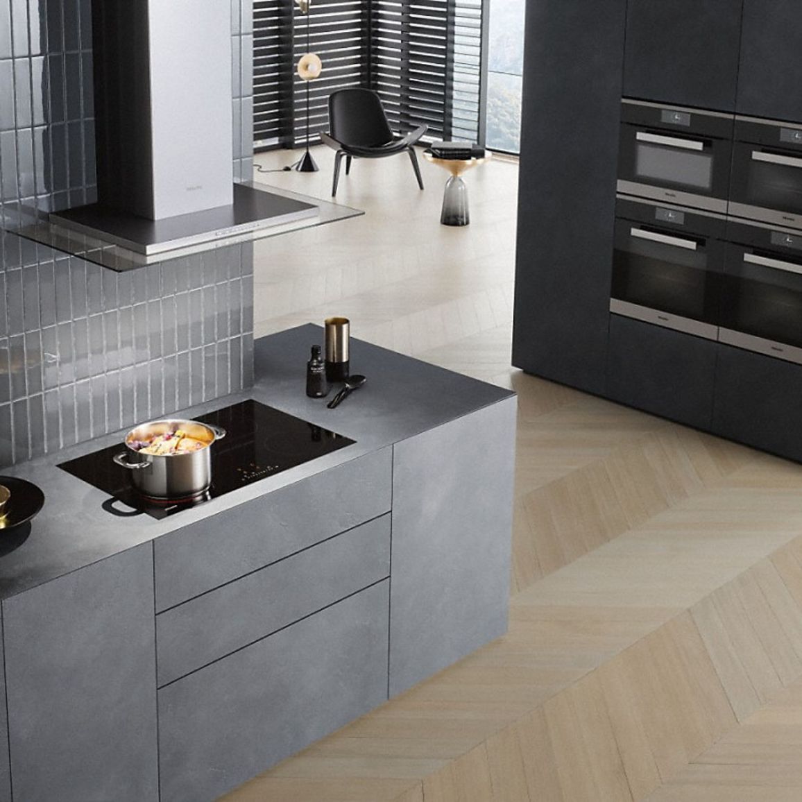 Варильна поверхня Hi-Light KM 6542 FL чорна Miele Варильна поверхня Hi-Light KM 6542 FL чорна Miele