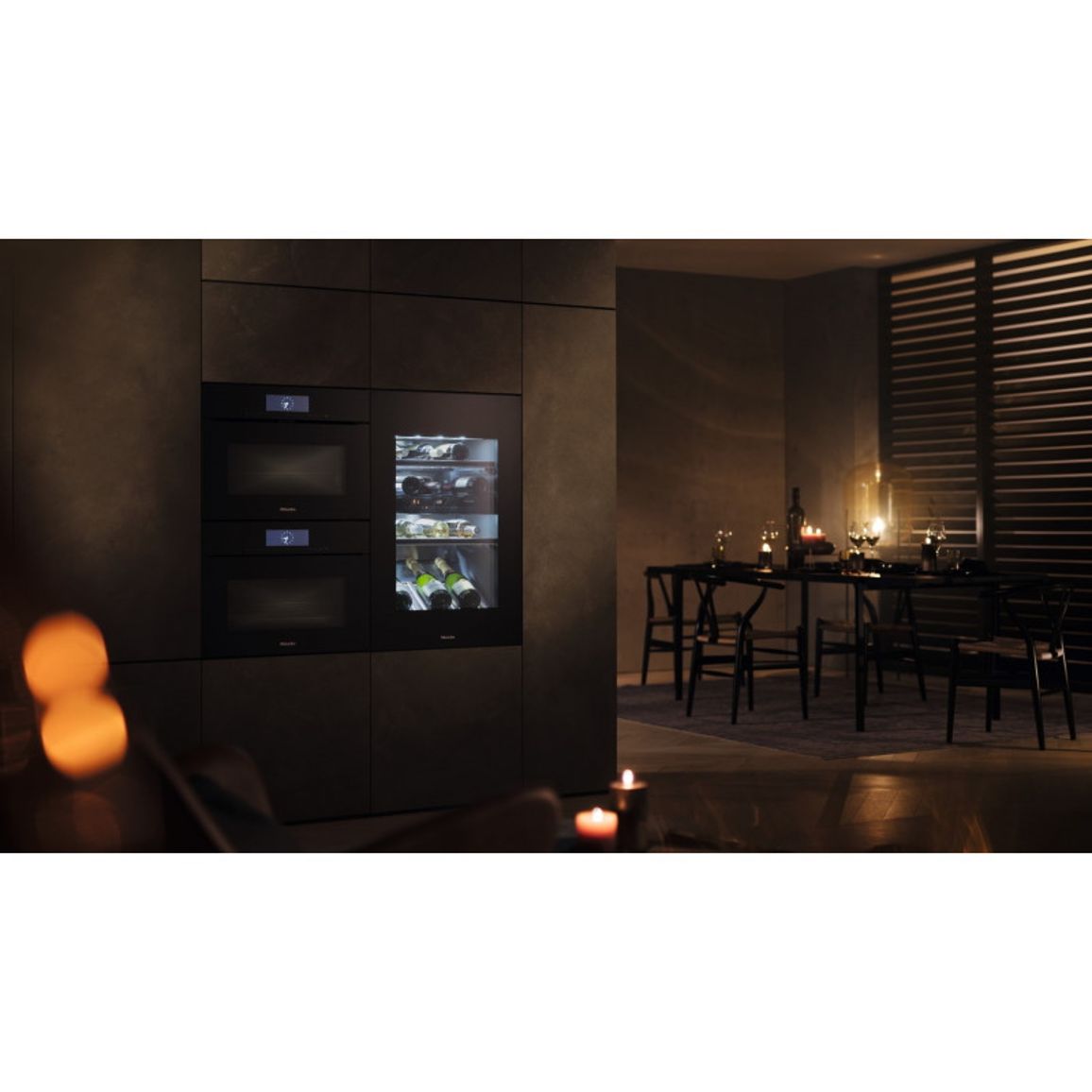 Встраиваемый винный холодильник KWT 6422 iG OBSW черный обсидиан Miele Встраиваемый винный холодильник KWT 6422 iG OBSW черный обсидиан Miele