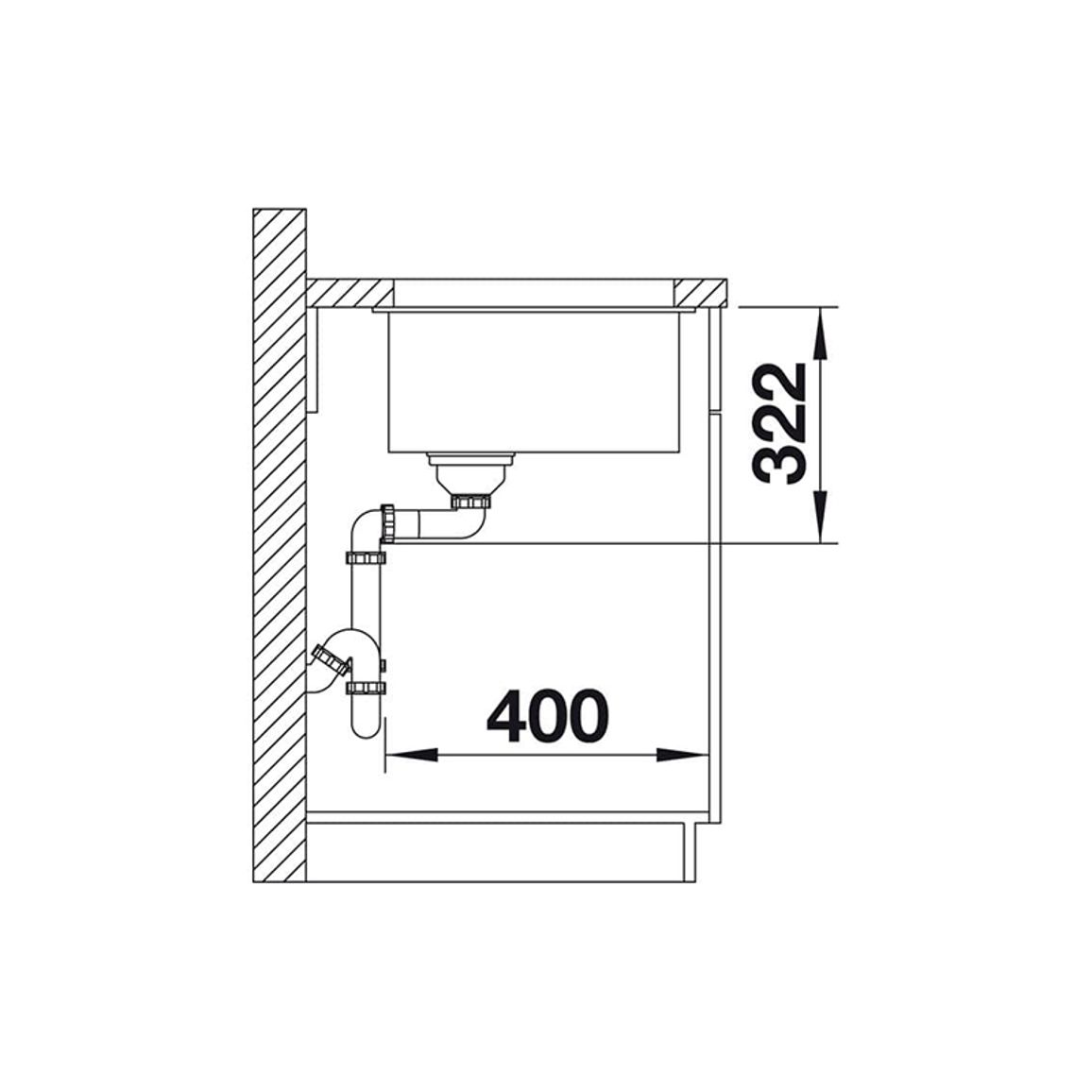 Мийка SUBLINE 700-U Level SILGRANIT (мпс.) антрацит BLANCO (523538)