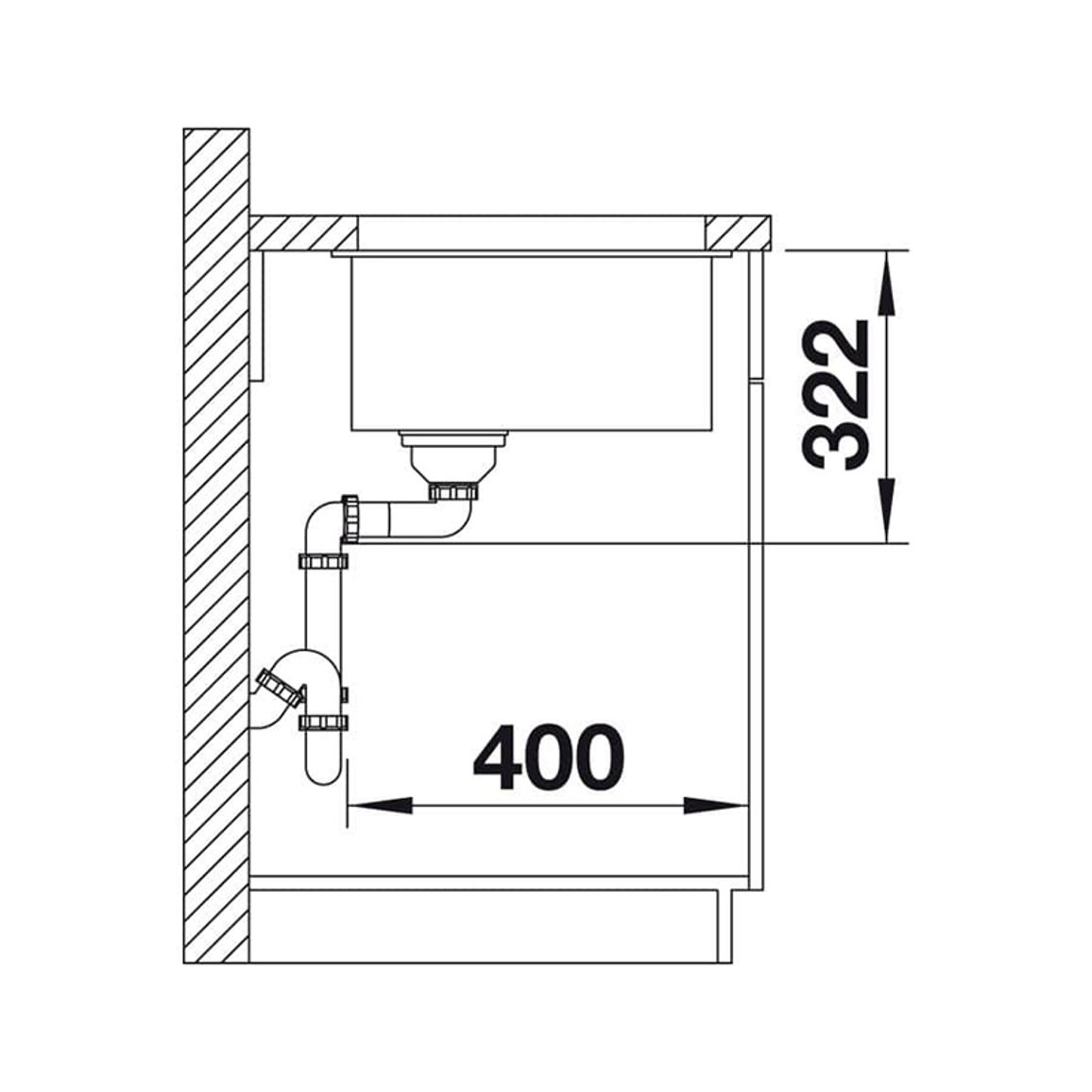 Мойка SUBLINE 700-U Level SILGRANIT (мпс.) серый беж BLANCO (523545)