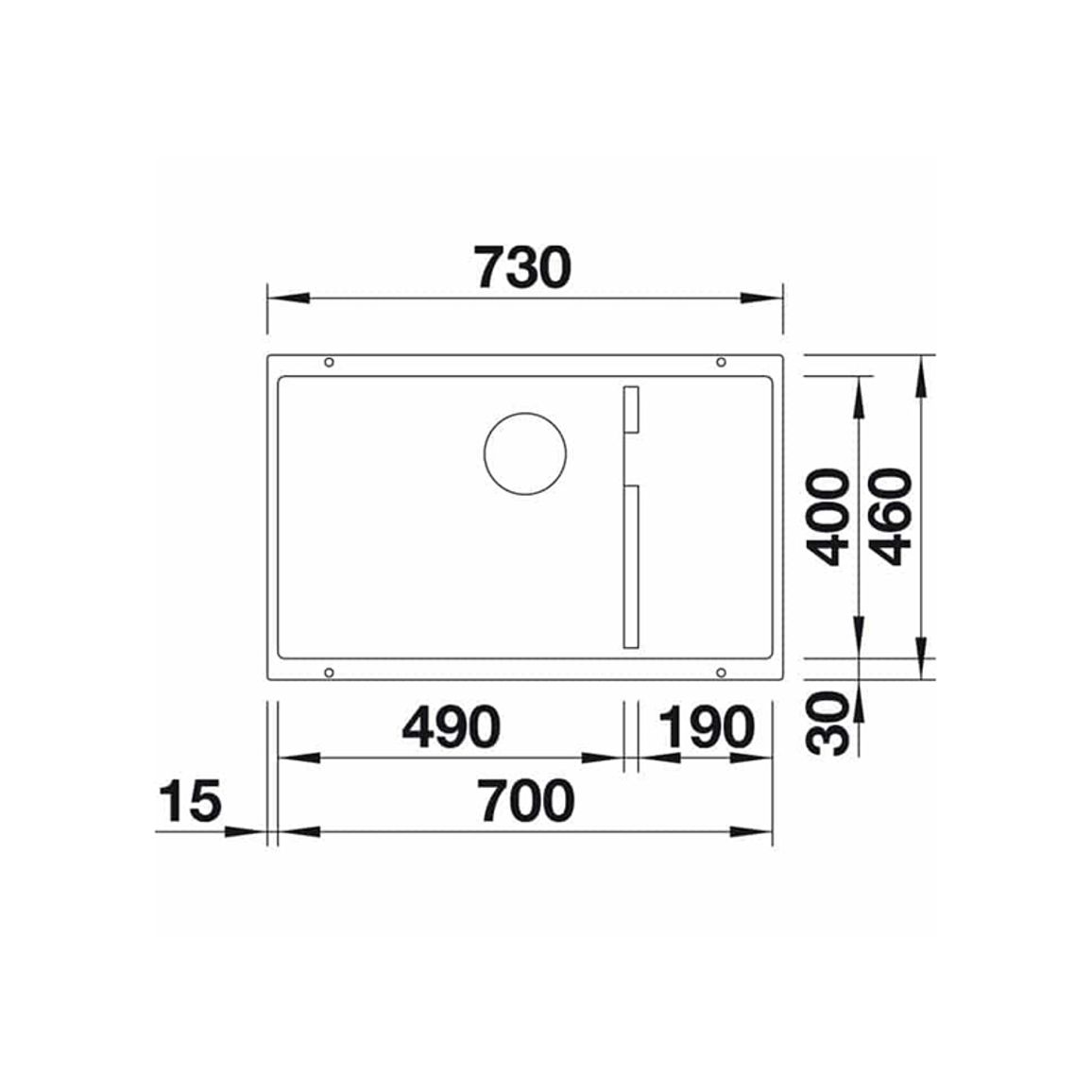 Мийка SUBLINE 700-U Level SILGRANIT (мпс.) кава BLANCO (523547) Мийка SUBLINE 700-U Level SILGRANIT (мпс.) кава BLANCO (523547)