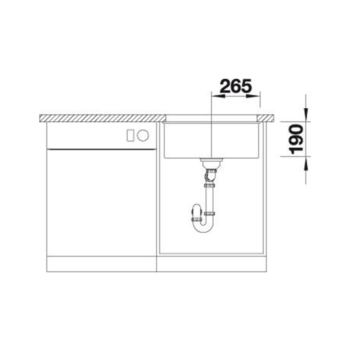 Мийка SUBLINE 500-U SILGRANIT (мпс.) кава BLANCO (523441) Мийка SUBLINE 500-U SILGRANIT (мпс.) кава BLANCO (523441)