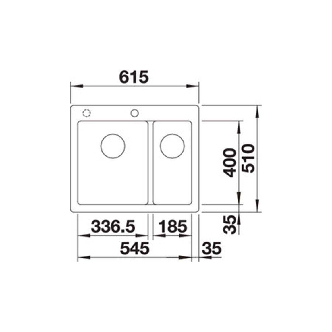 Мойка PLEON 6 Split SILGRANIT (мпс./врезная) нежный белый BLANCO (527139)