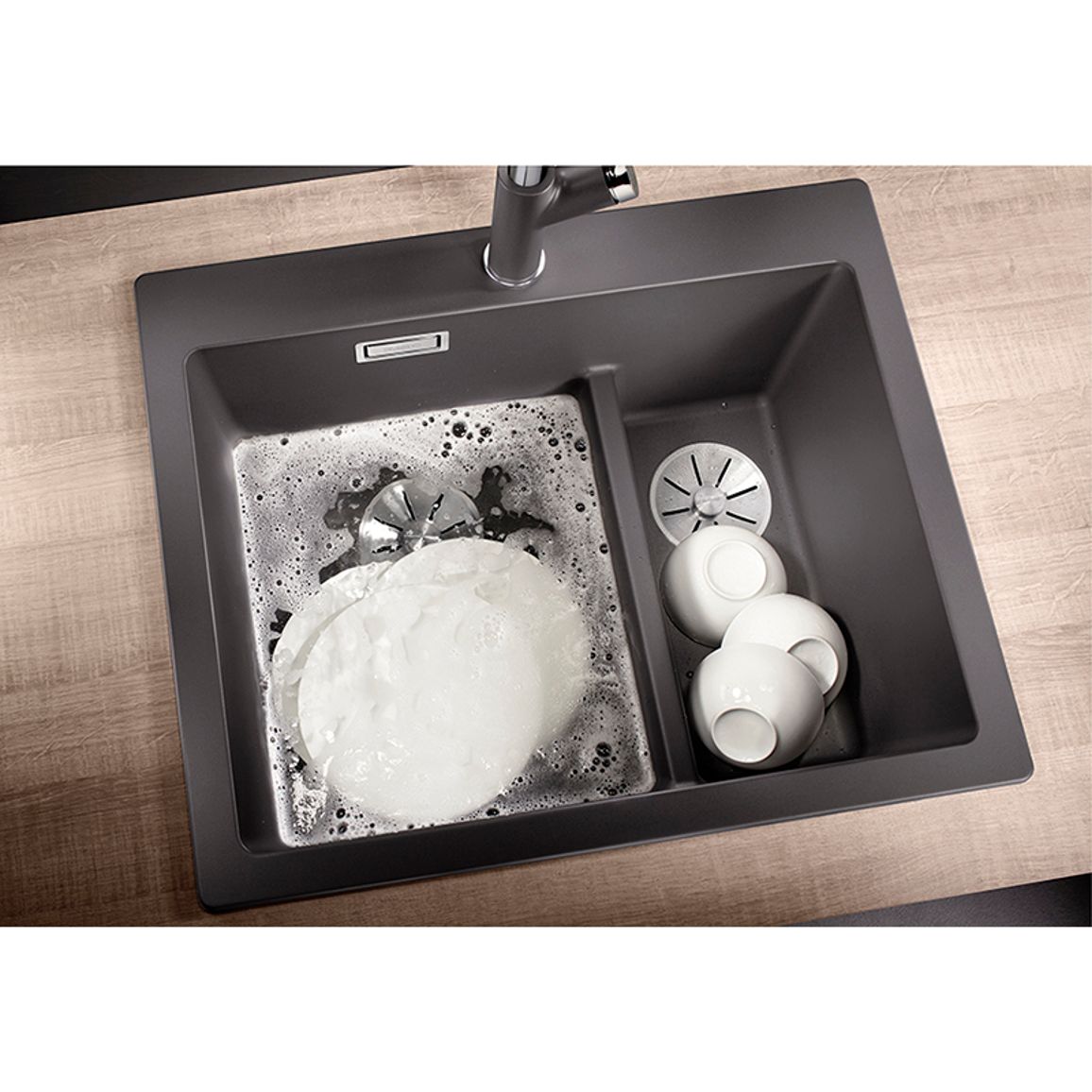 Мойка PLEON 6 Split SILGRANIT (мпс./врезная) кофе BLANCO (521698) Мойка PLEON 6 Split SILGRANIT (мпс./врезная) кофе BLANCO (521698)