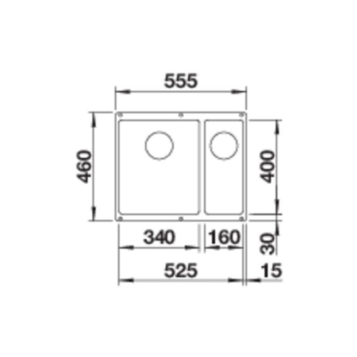 Мойка ROTAN 340/160-U SILGRANIT (мпс.) белый BLANCO (523078)