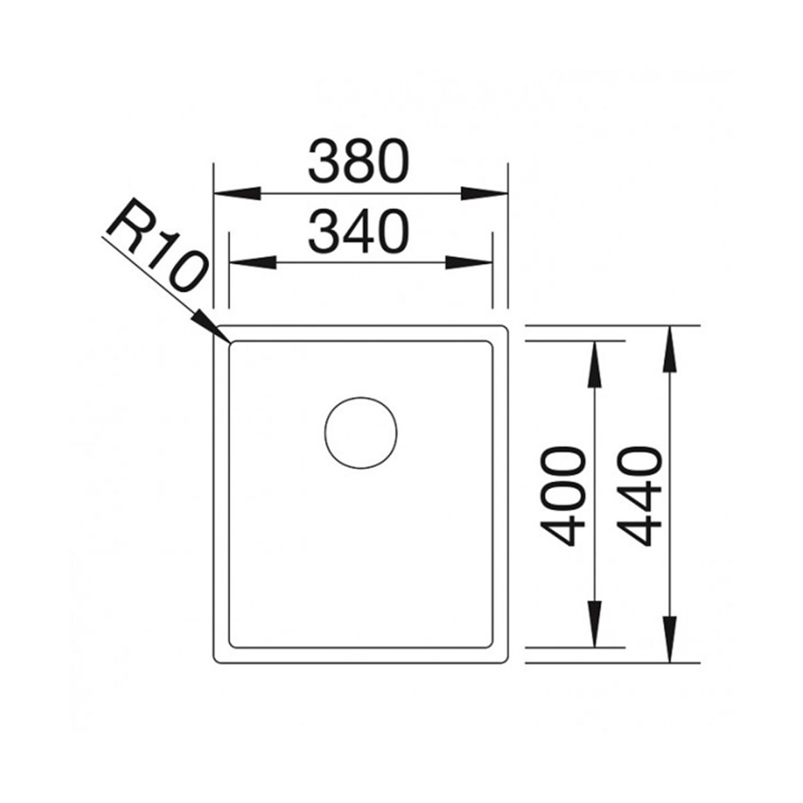 Мийка CLARON 340-U (мпс.) нерж.сталь Durinox BLANCO (523384) Мийка CLARON 340-U (мпс.) нерж.сталь Durinox BLANCO (523384)