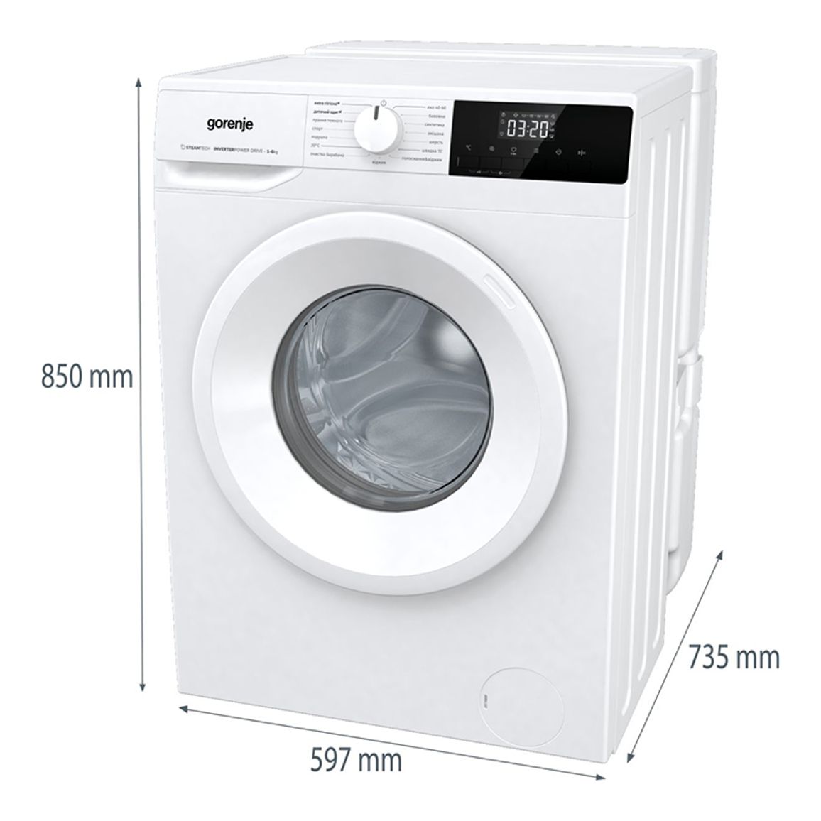 Стиральная машина WNHPI62SCSIRV Gorenje Стиральная машина WNHPI62SCSIRV Gorenje