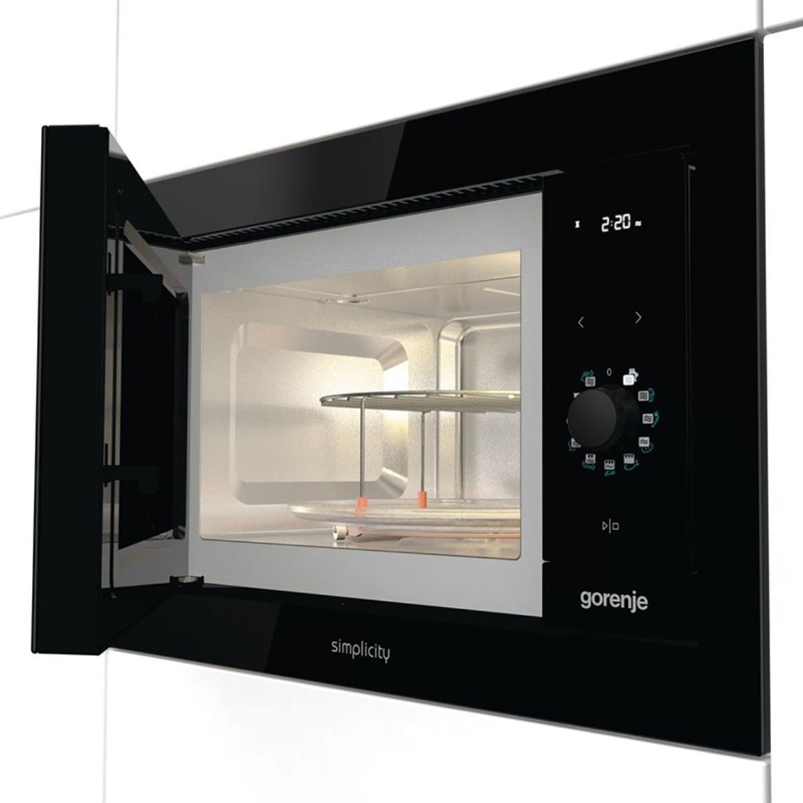 Микроволновая печь встраиваемая BM235G1SYB Gorenje Микроволновая печь встраиваемая BM235G1SYB Gorenje