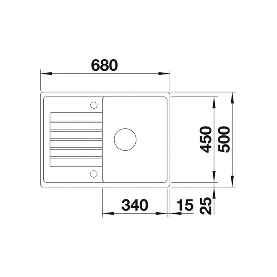 Мойка ZIA 45 S Compact SILGRANIT (мпс./врезная) черный BLANCO (526009) Мойка ZIA 45 S Compact SILGRANIT (мпс./врезная) черный BLANCO (526009)