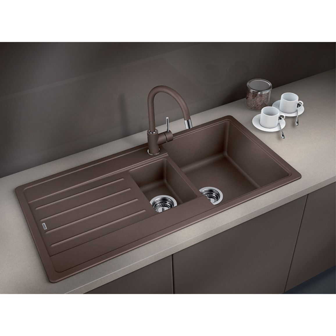 Мийка LEGRA 6 S SILGRANIT антрацит BLANCO (522207)