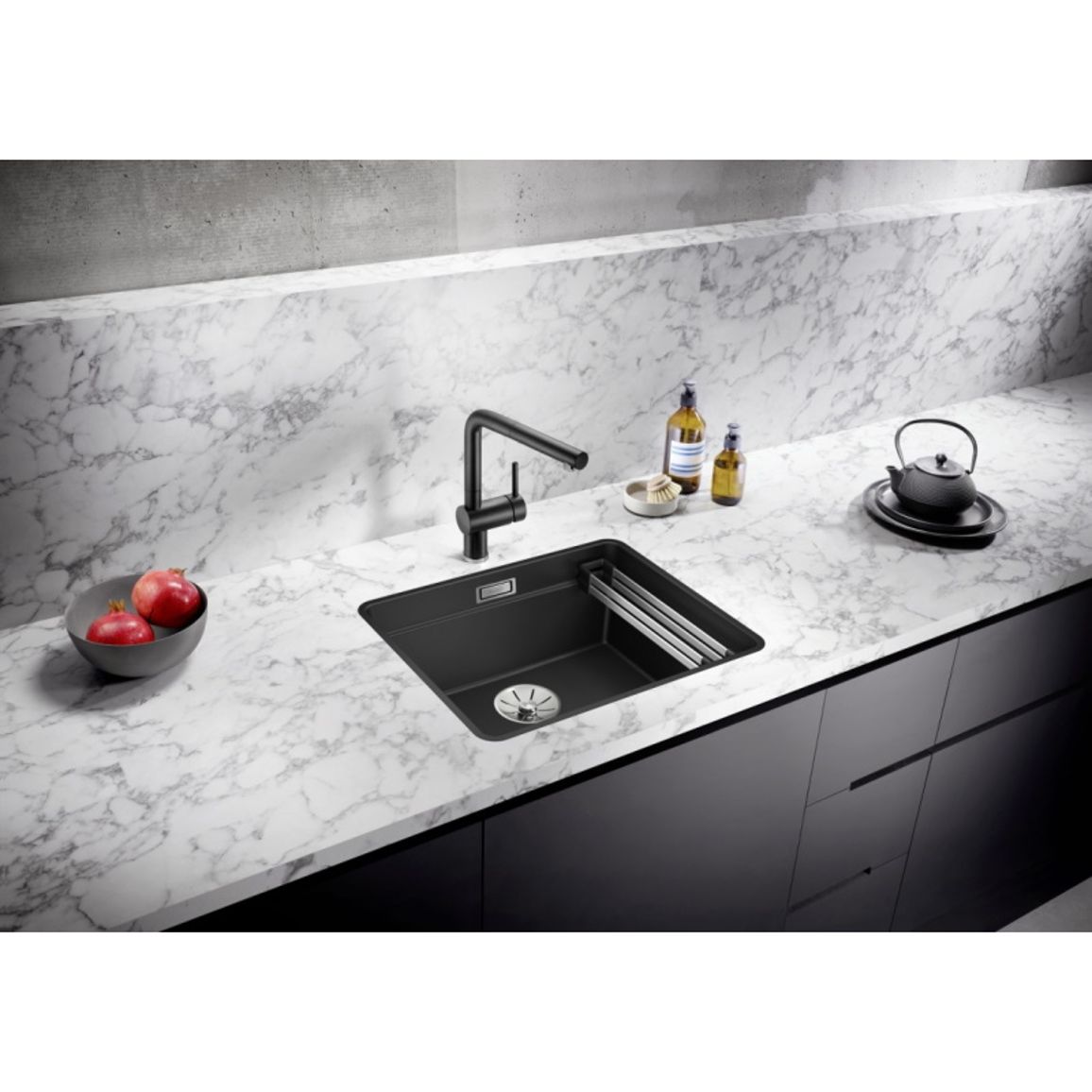 Мойка ETAGON 500-F SILGRANIT (в уровень) антрацит BLANCO (526343) Мойка ETAGON 500-F SILGRANIT (в уровень) антрацит BLANCO (526343)
