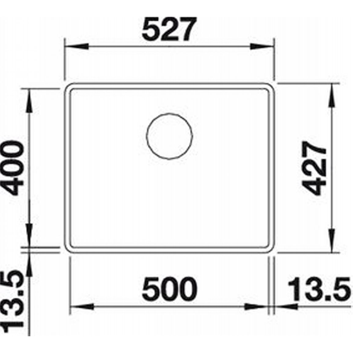 Мойка SUBLINE 500-F SILGRANIT (в уровень) кофе BLANCO (523537) Мойка SUBLINE 500-F SILGRANIT (в уровень) кофе BLANCO (523537)