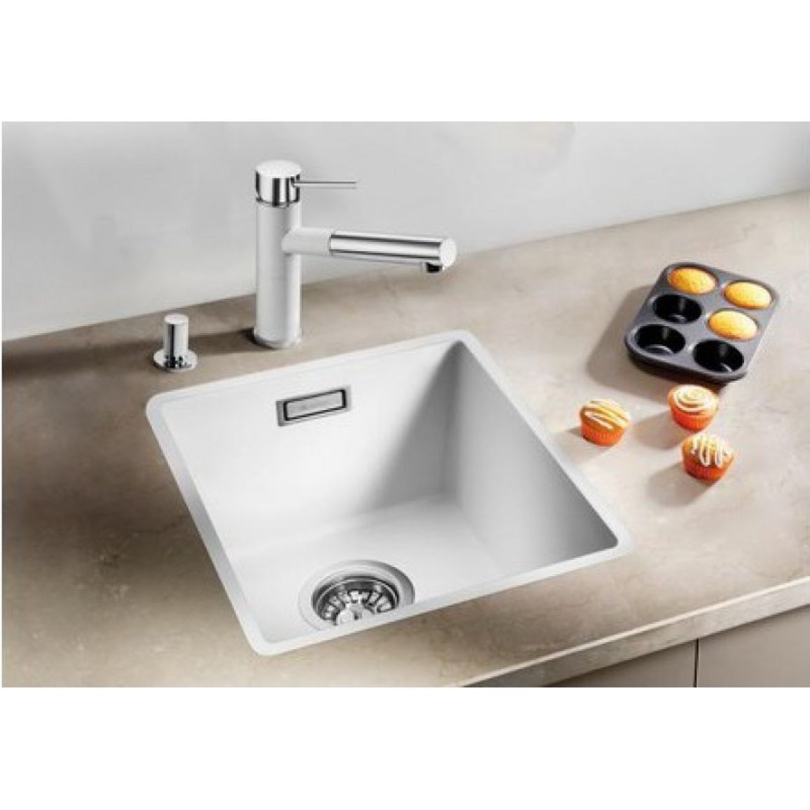Мийка SUBLINE 320-F SILGRANIT (в рівень) кава BLANCO (523421) Мийка SUBLINE 320-F SILGRANIT (в рівень) кава BLANCO (523421)