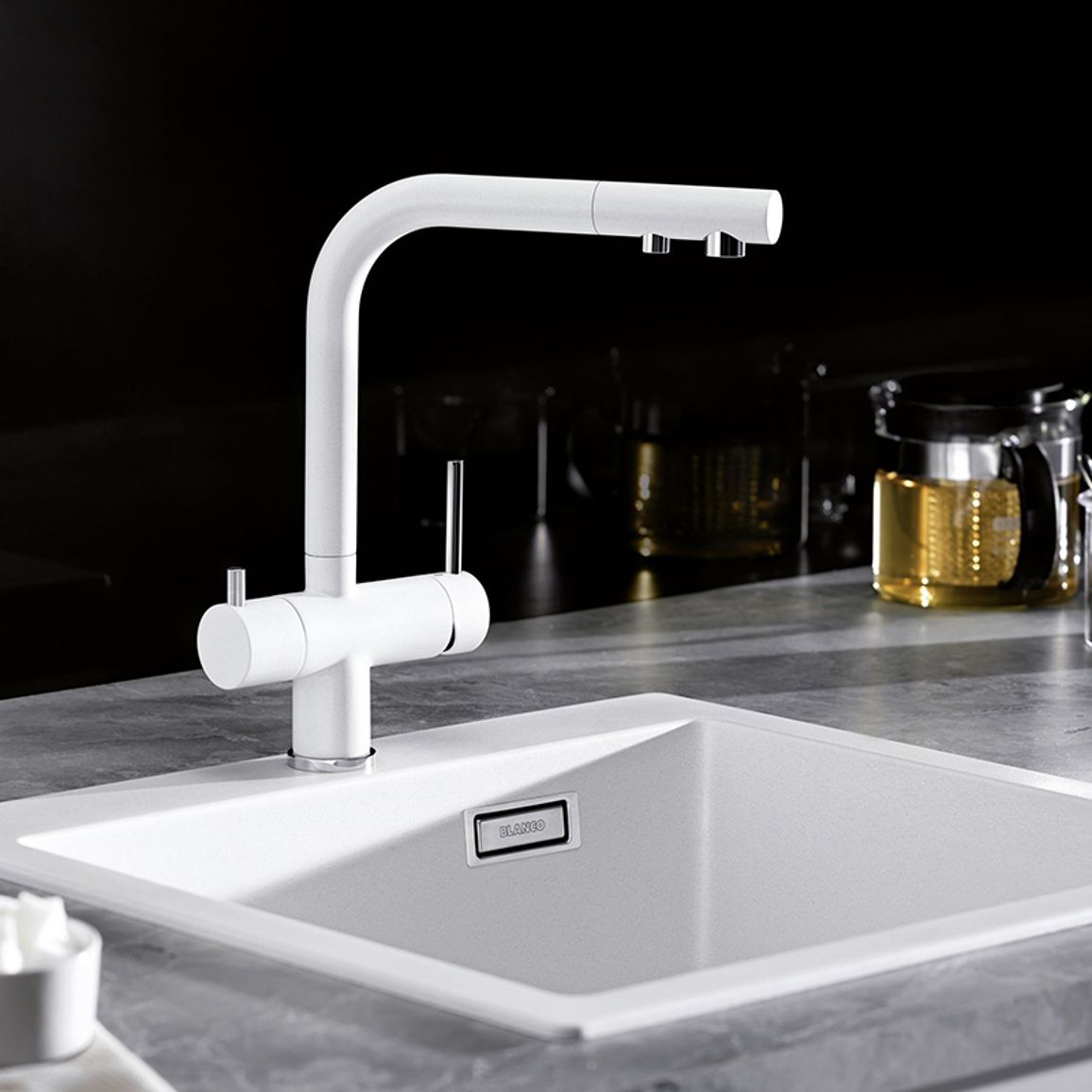 Смеситель FONTAS II белый BLANCO (523134) Смеситель FONTAS II белый BLANCO (523134)