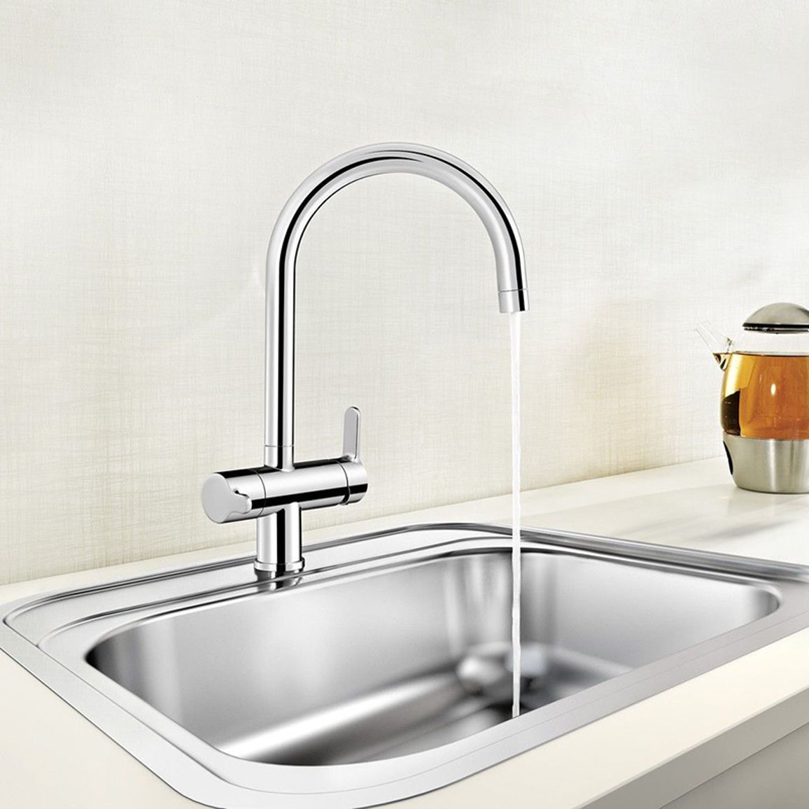 Змішувач TRIMA satin gold BLANCO (526695) Змішувач TRIMA satin gold BLANCO (526695)