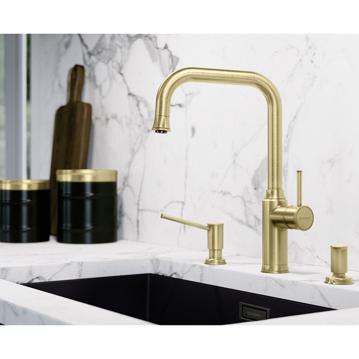 Смеситель LIVIA-S satin gold (в/ш) BLANCO (526687) Смеситель LIVIA-S satin gold (в/ш) BLANCO (526687)