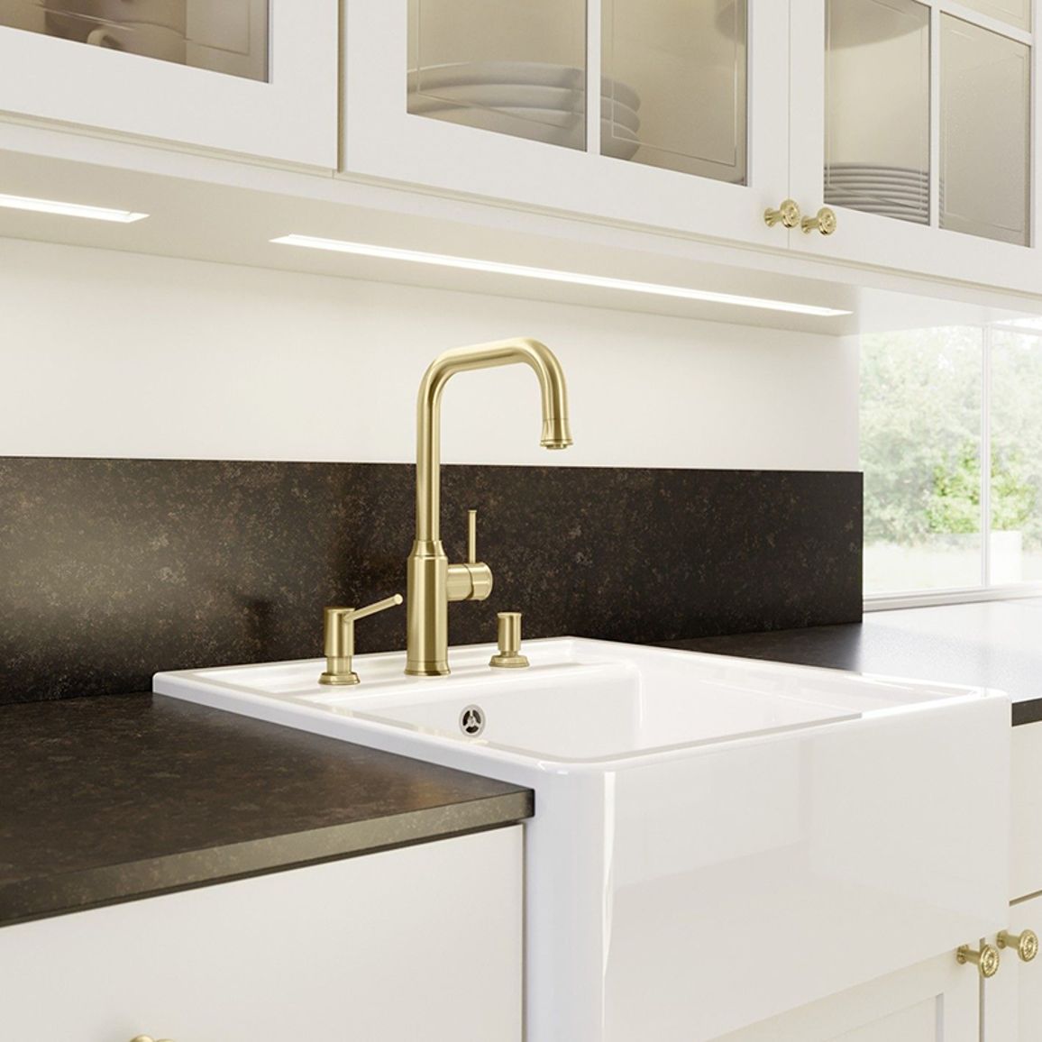 Смеситель LIVIA-S satin gold (в/ш) BLANCO (526687) Смеситель LIVIA-S satin gold (в/ш) BLANCO (526687)