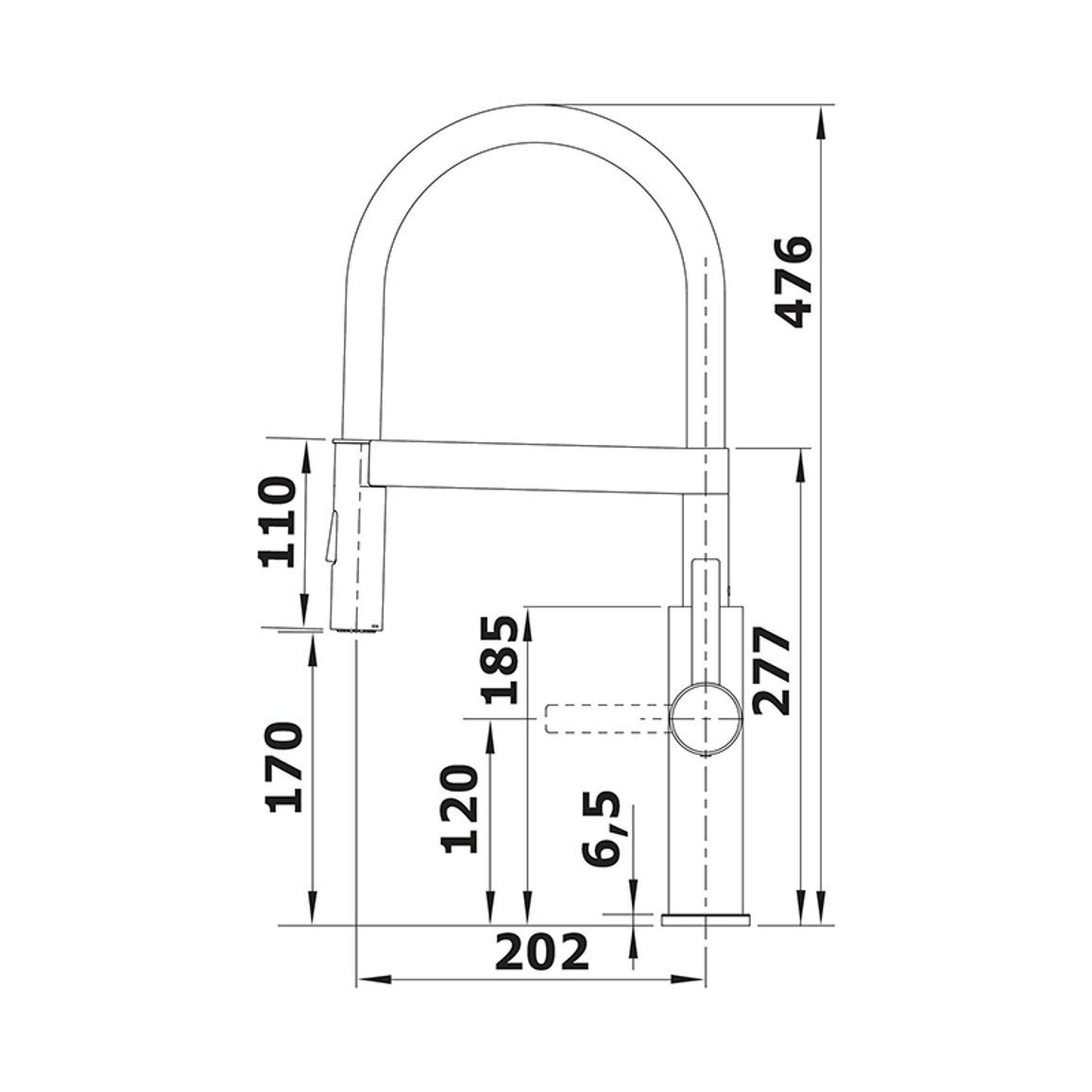 Смеситель SONEA-S Flex (в/ш) BLANCO (526616) Смеситель SONEA-S Flex (в/ш) BLANCO (526616)