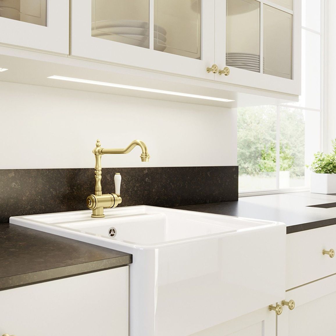 Змішувач TRADON satin gold BLANCO (526688) Змішувач TRADON satin gold BLANCO (526688)