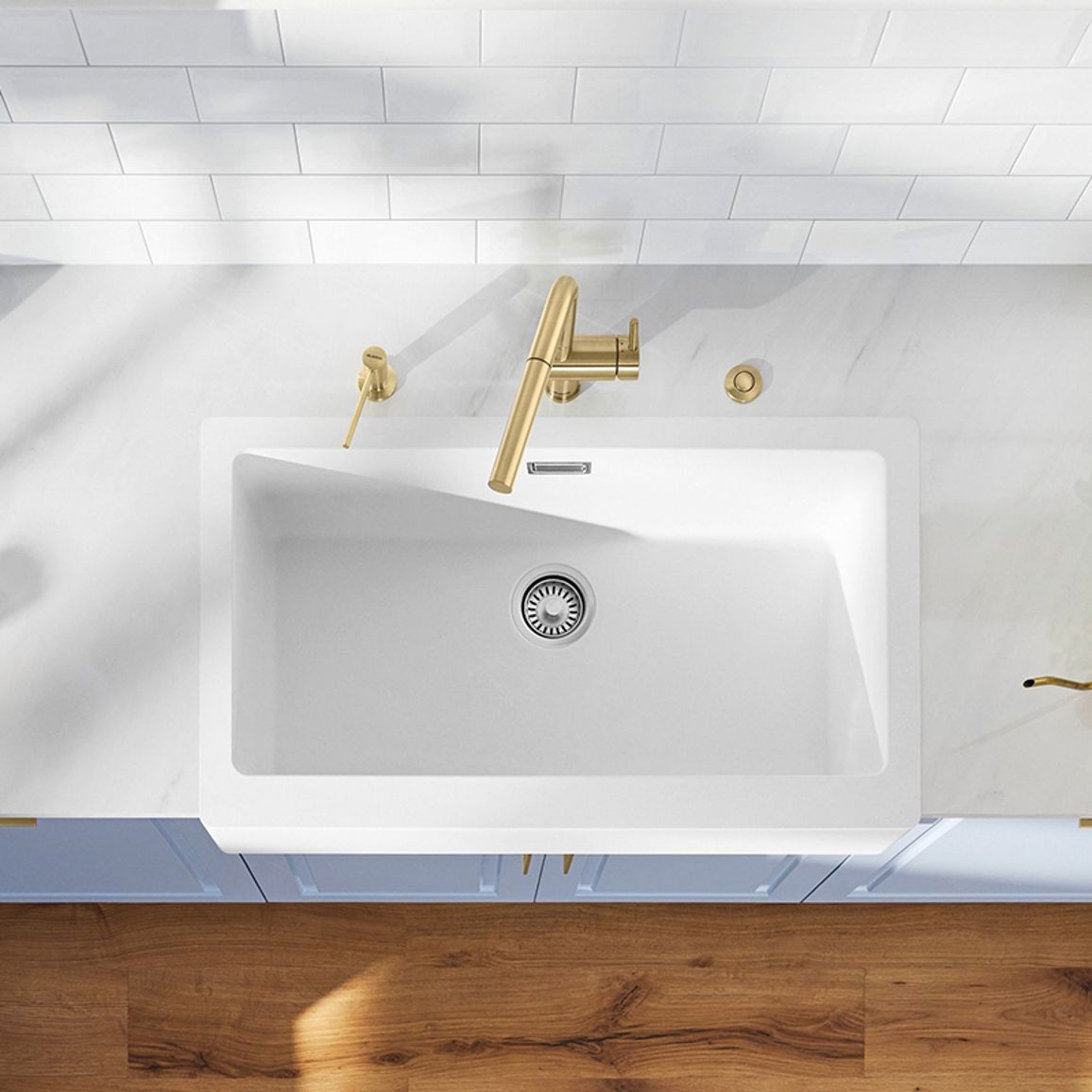 Смеситель LINUS-S satin gold (в/ш) BLANCO (526684) Смеситель LINUS-S satin gold (в/ш) BLANCO (526684)