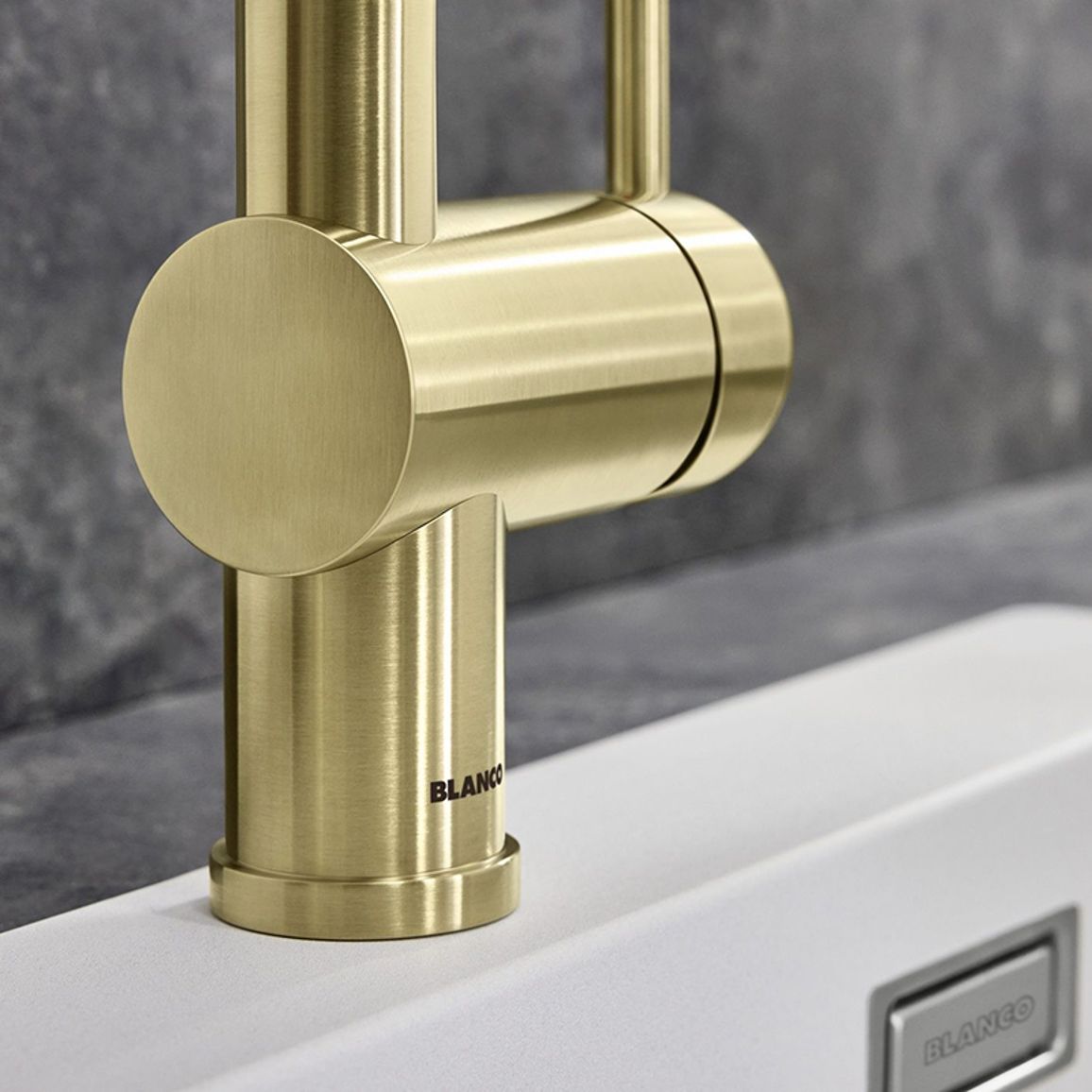 Змішувач LINUS satin gold BLANCO (526683)