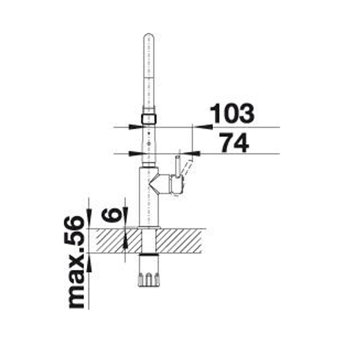 Змішувач CATRIS-S Flexo PVD steel нерж. сталь BLANCO (525792) Змішувач CATRIS-S Flexo PVD steel нерж. сталь BLANCO (525792)