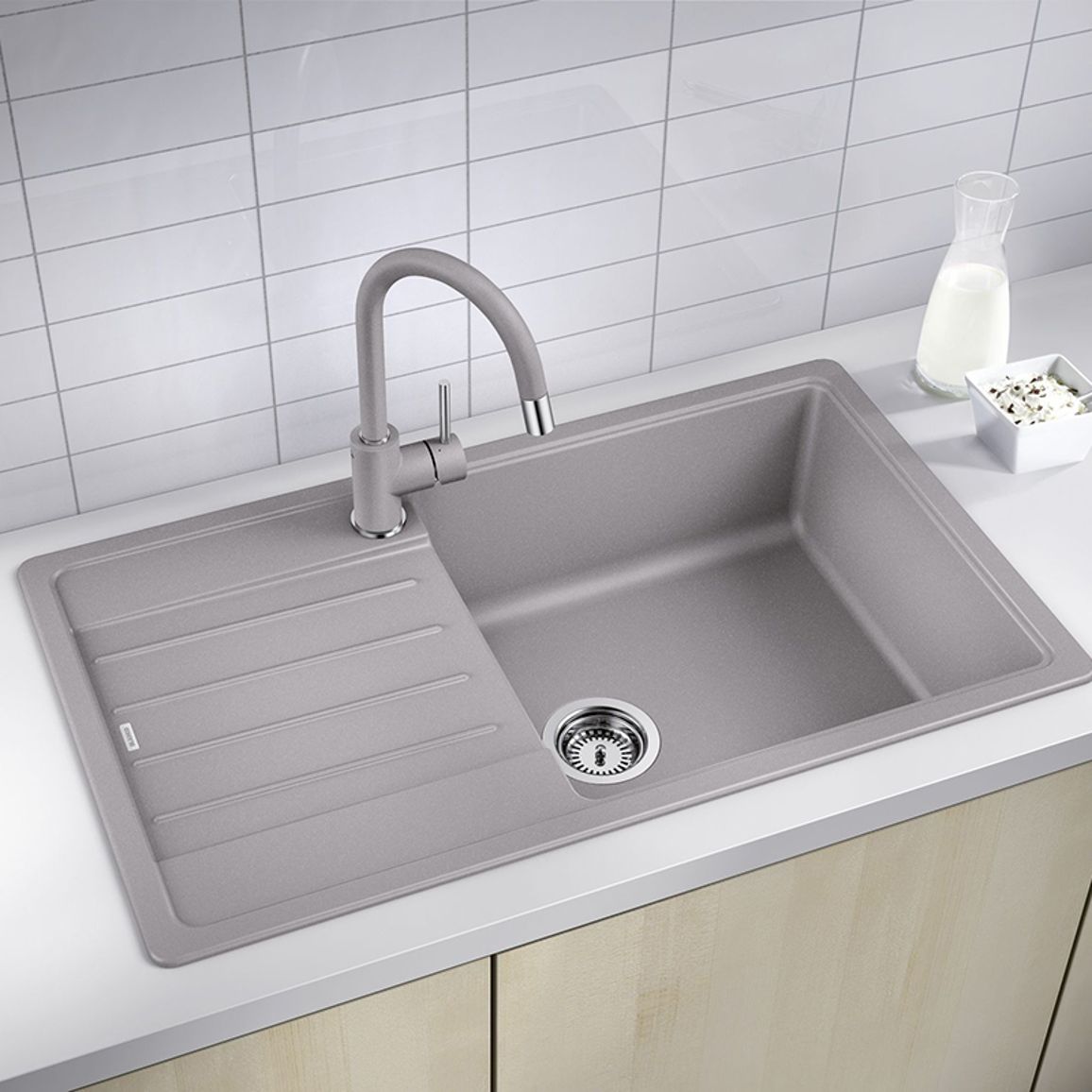 Змішувач MIDA-S вулканічний сірий (в/ш) BLANCO (526967) Змішувач MIDA-S вулканічний сірий (в/ш) BLANCO (526967)