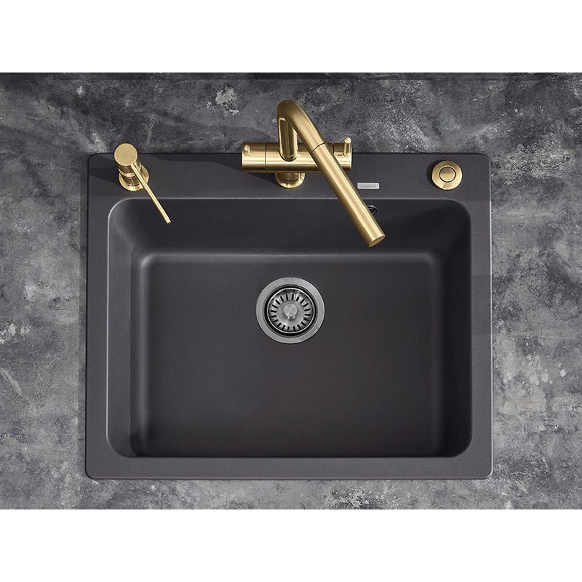 Дозатор LATO satin gold BLANCO (526699) Дозатор LATO satin gold BLANCO (526699)