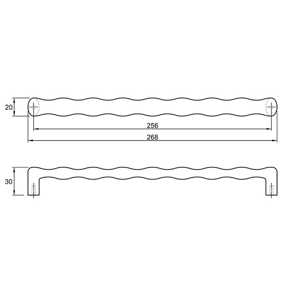 Ручка Ferro Fiori M 0400.256 черный гладкий