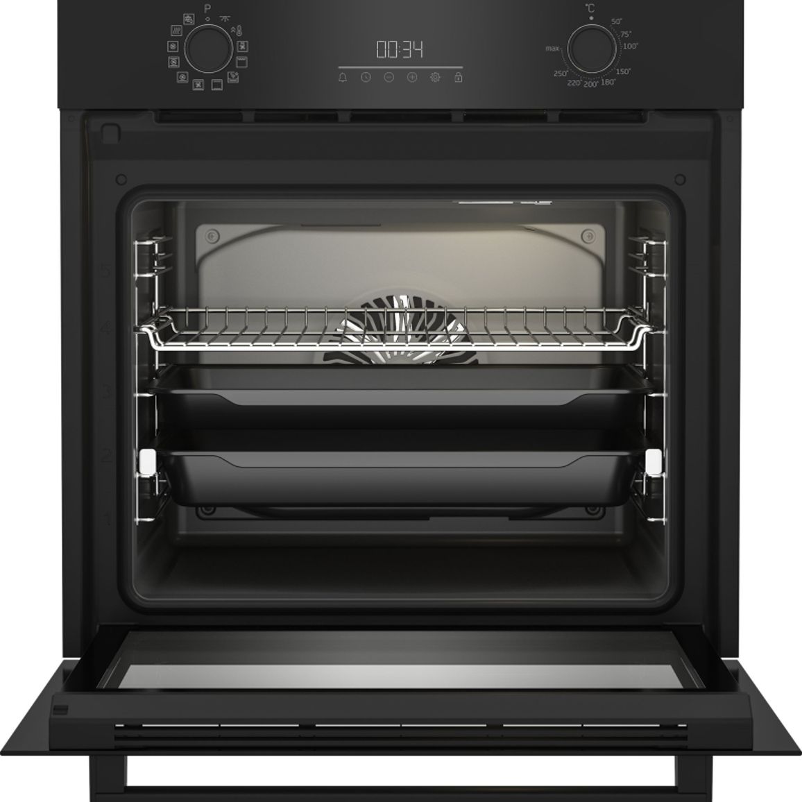 Духовой шкаф черный BBIR17300BCS Beko Духовой шкаф черный BBIR17300BCS Beko